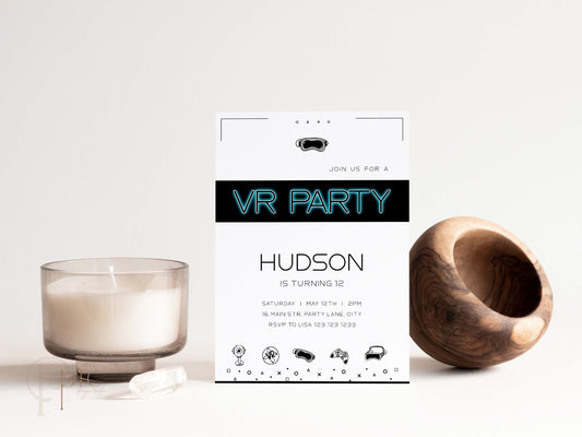 VR Birthday Party Invitation